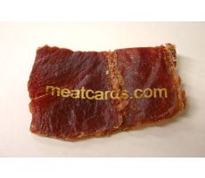 Съедобные визитки из вяленого мяса