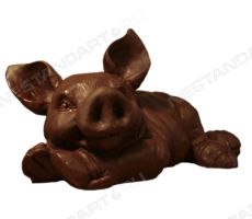 Большая шоколадная свинка – подарок на Новый год, символ 2019. 1800 г