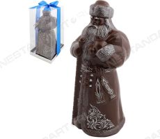 Большая фигура Деда Мороза из шоколада. 1,1, 1,3, 4 кило