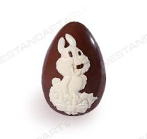 Фигурка из шоколада - заяц, яйцо