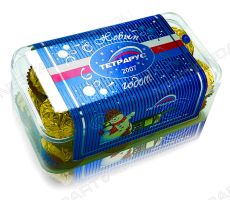 Шоколадные конфеты в корпоративных пластиковых коробочках