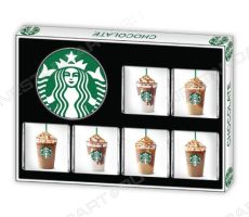 Набор плиток шоколада 10 г с логотипом Starbucks