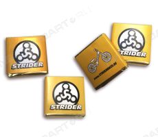 Плитки шоколада 5 г с логотипом Strider