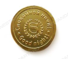 Шоколадная медаль с логотипом