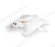 Новогодняя мягкая игрушка-подушка кролик на липучке