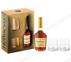 Коньяк Hennessy VS 0,7 литра в подарочной коробке с бокалами