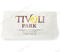 Влажная салфетка в индивидуальной упаковке с логотипом Tivoli Park