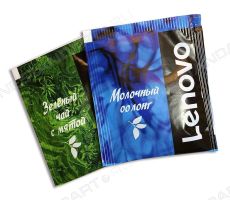Чай в пакетиках с логотипом Lenovo